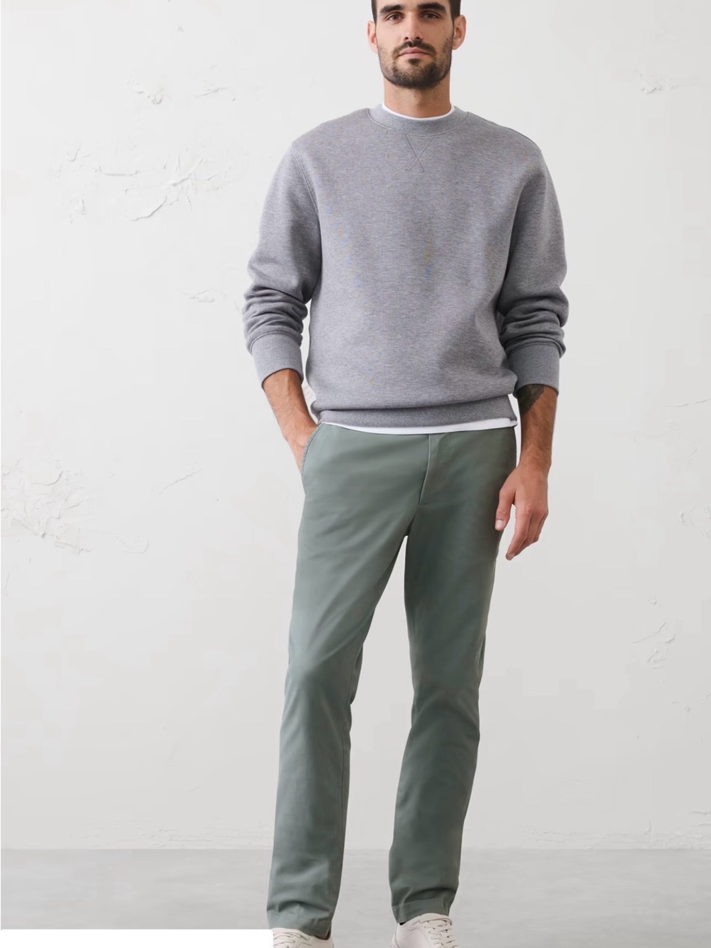 Banana Republic Fulton Skinny Chino Pants 31x30 Olive Green